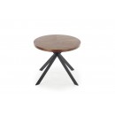 Стол обеденный HALMAR LOCARNO ореховый/черный 170/90